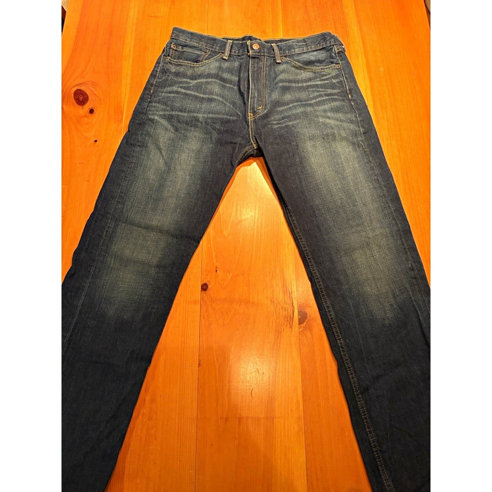 Levi's 505 Men's 36x32 Regular Fit Straight Leg Jeans Dark Wash Made Mexico